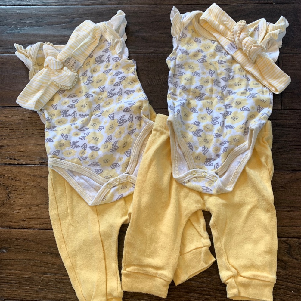6-9 mth twin girl clothing bundle